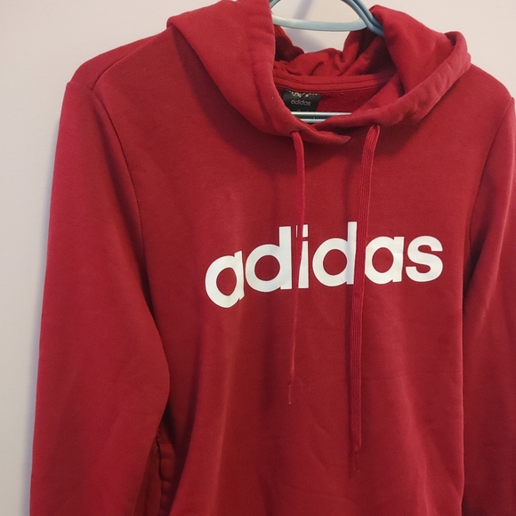 Red adidas pullover - Picture 1 of 2